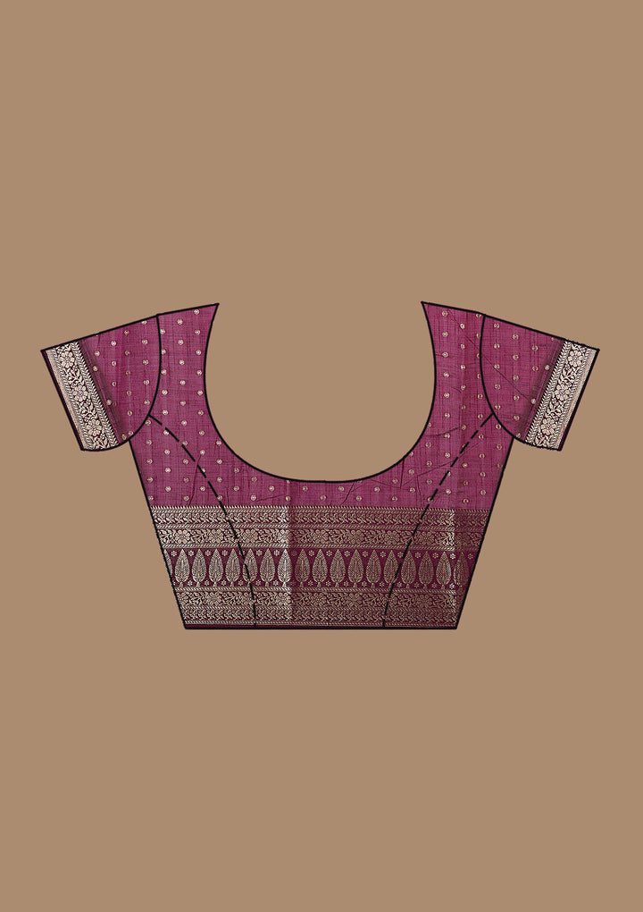 Maroon Zariwork (Gold) Silk Silk_Saree