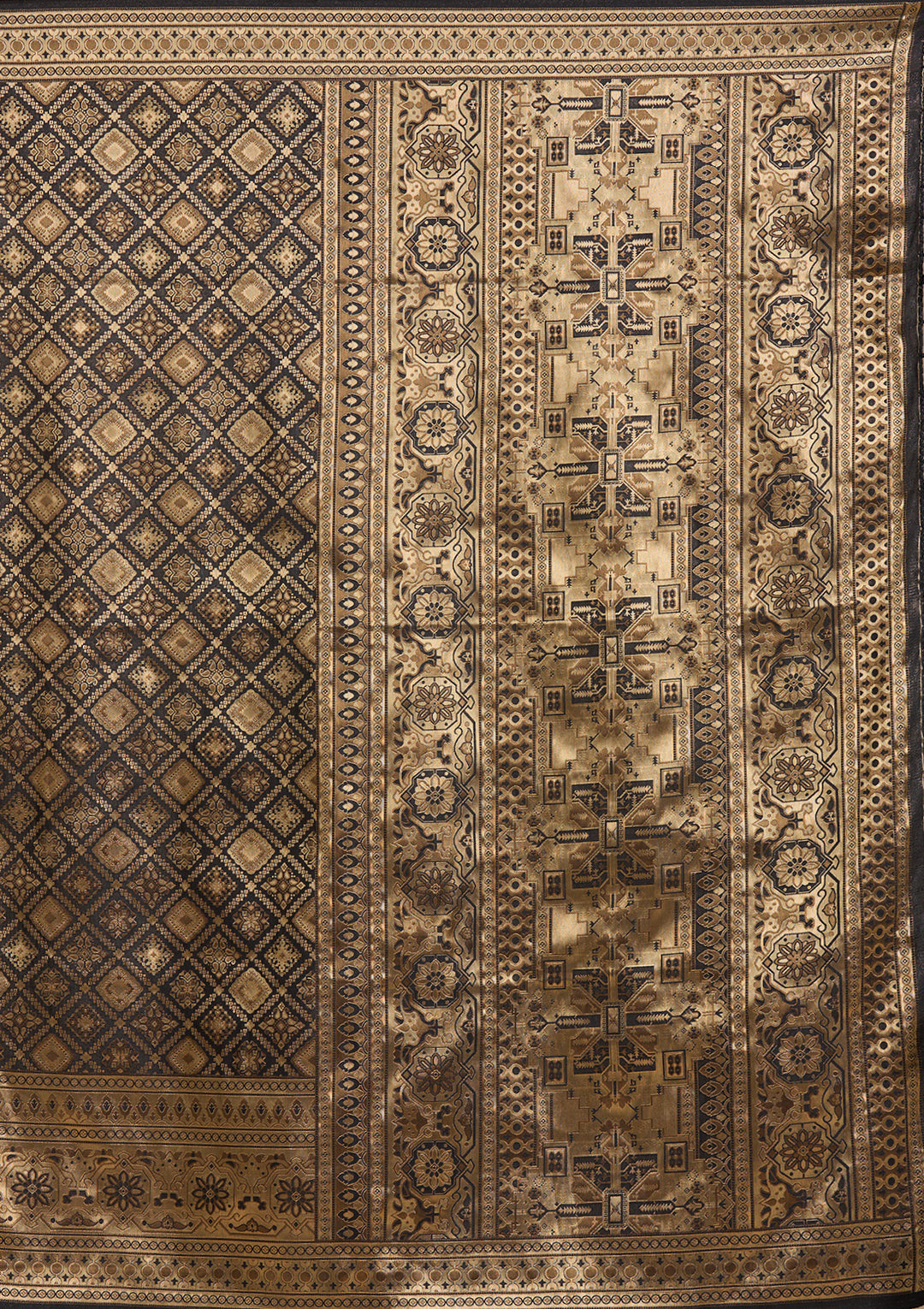 Black Banarasi Silk Saree