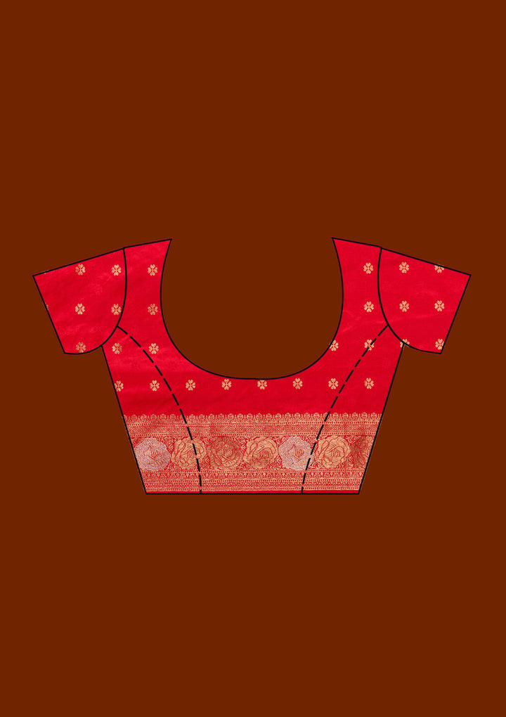 Red Zariwork Crepe Silk Saree