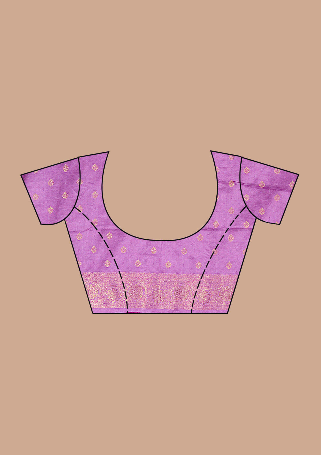 Purple Banarasi Satin Silk_Saree