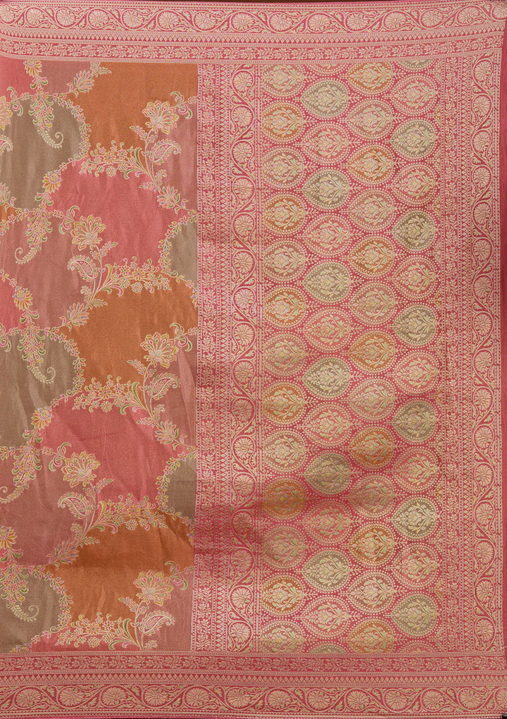 Pink Cutdana Chiffon Silk_Saree