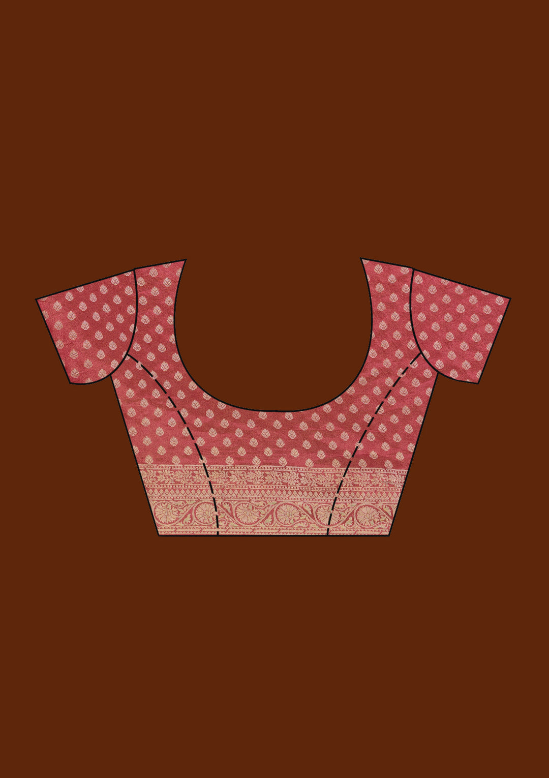 Pink Cutdana Chiffon Silk_Saree