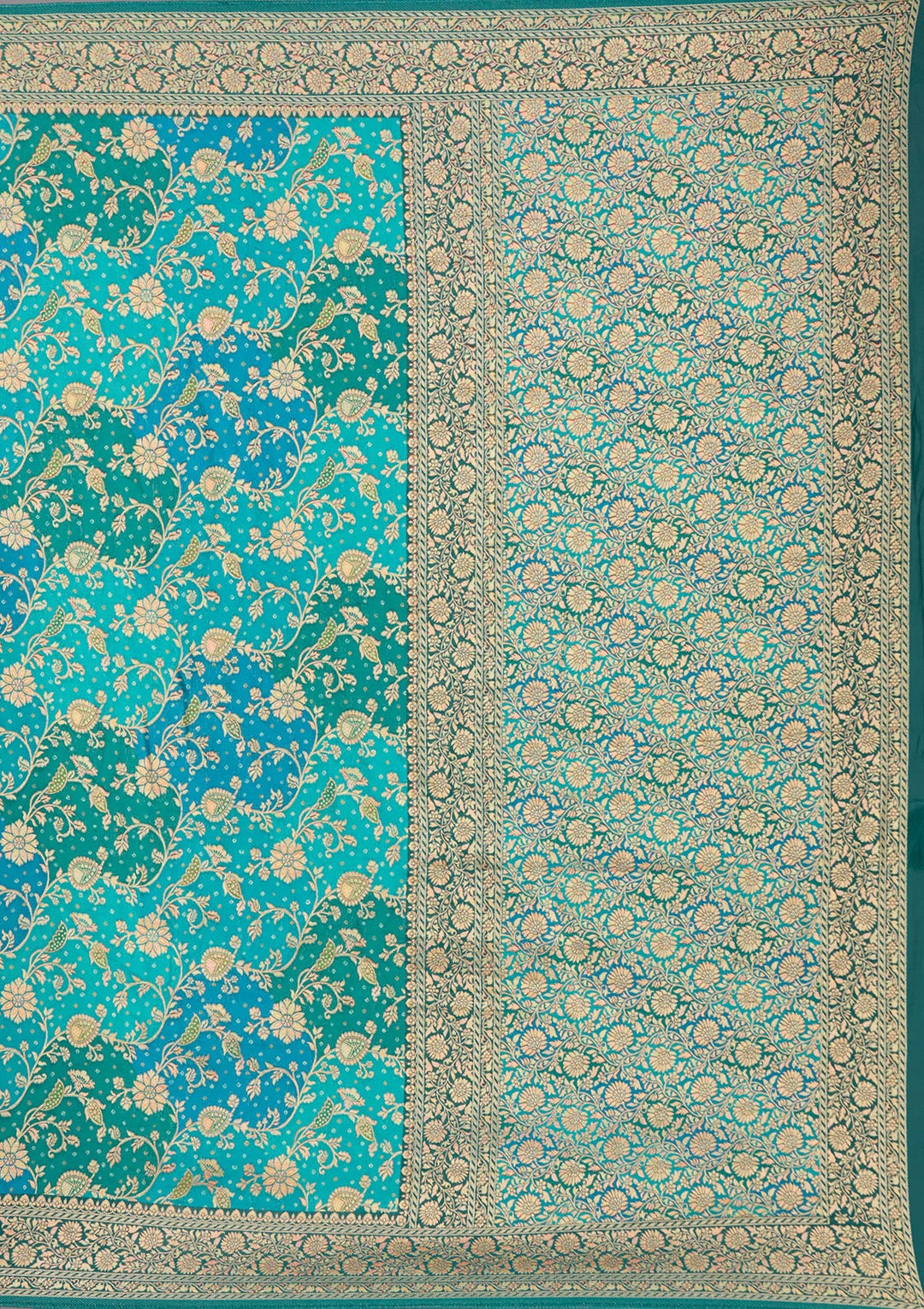 Rama Green Banarasi Silk Saree