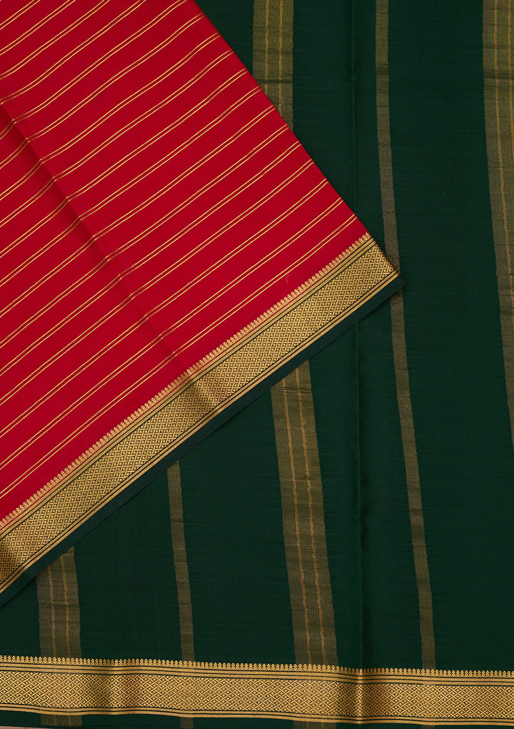 Red Zariwork Pure Crepe Silk Saree