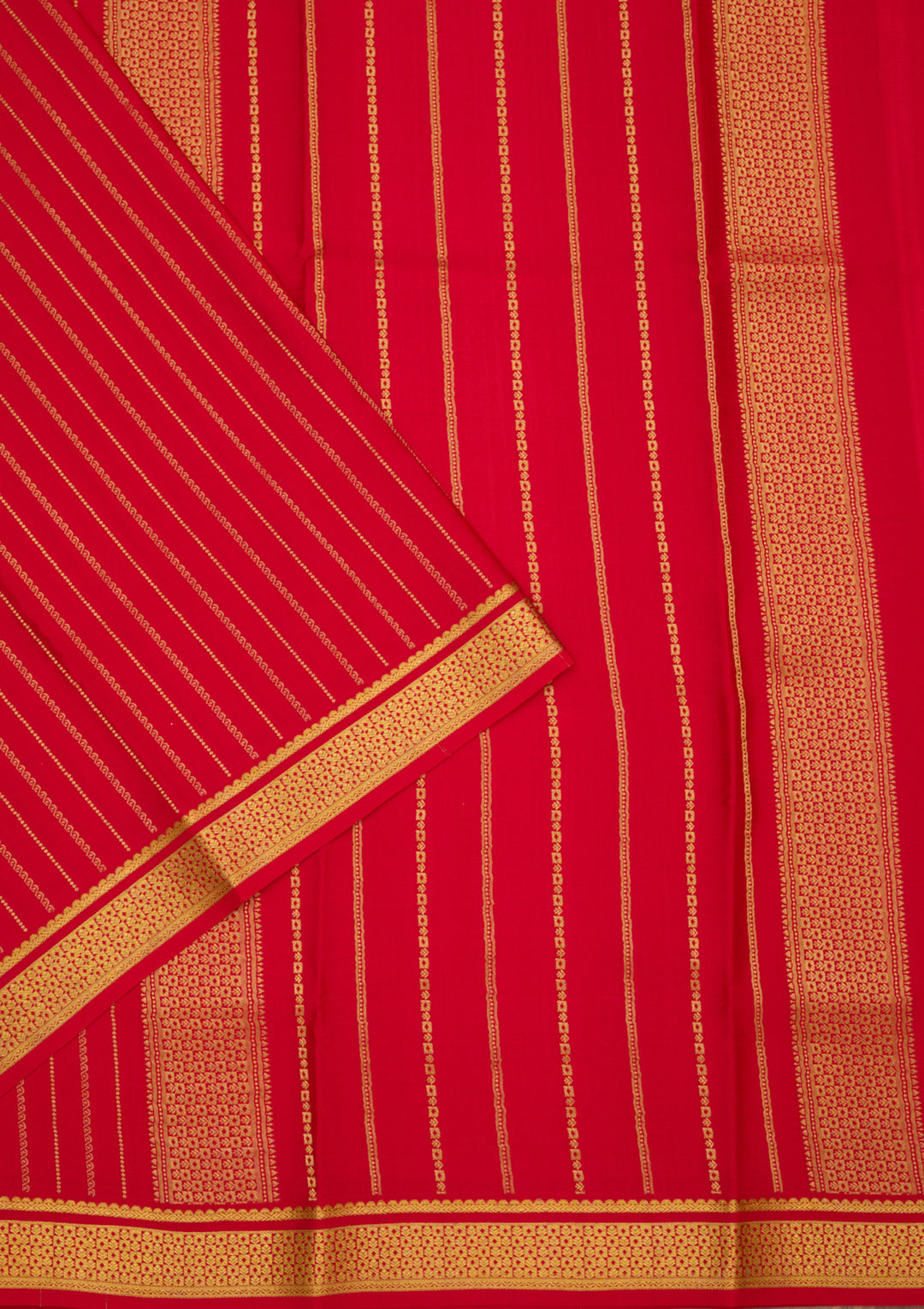 Red Zariwork Pure Crepe Silk Saree