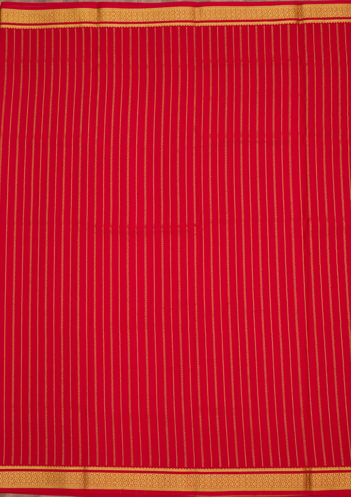 Red Zariwork Pure Crepe Silk Saree