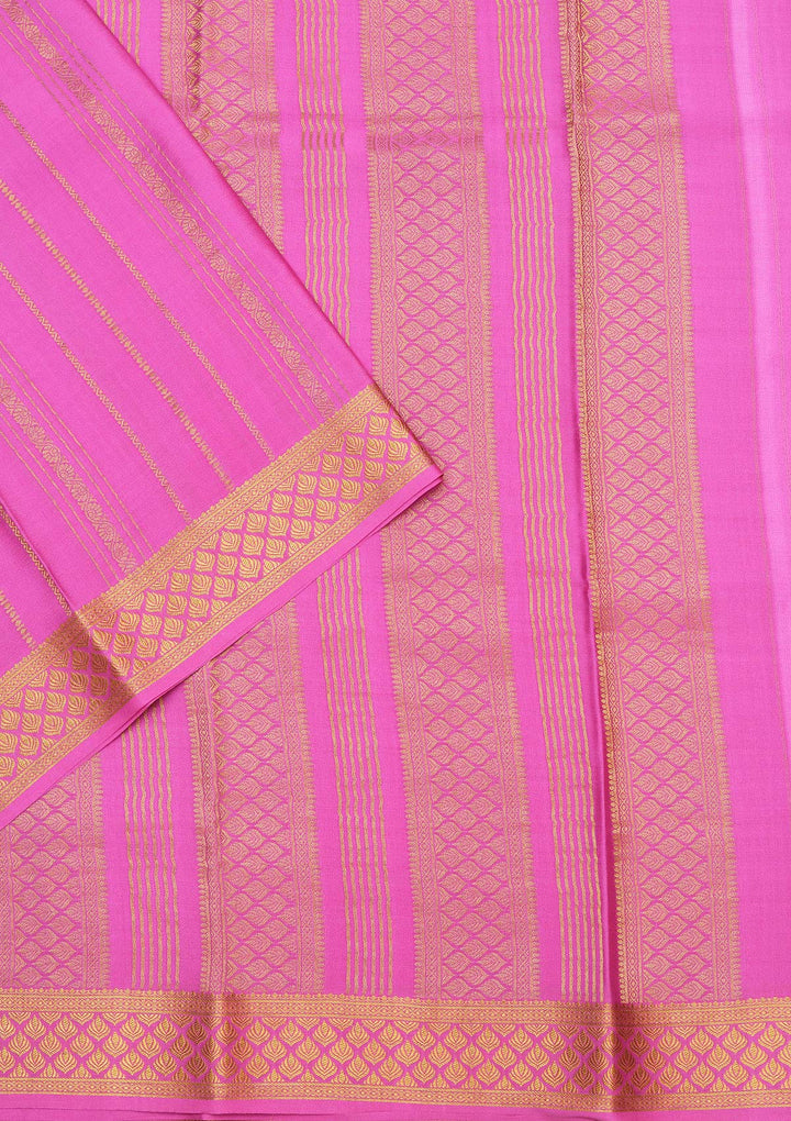 Light Lavender Zariwork Pure Crepe Silk Saree