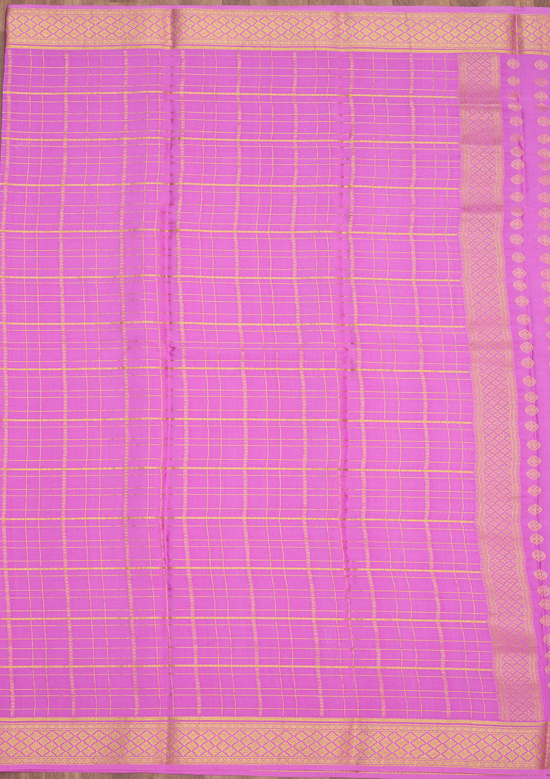 Purple Zariwork Pure Crepe Silk Saree