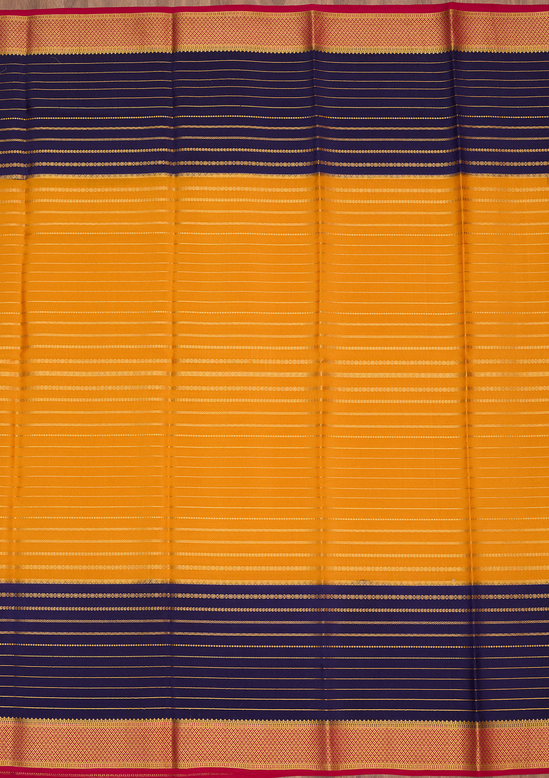 Orange Zariwork Pure Crepe Silk Saree