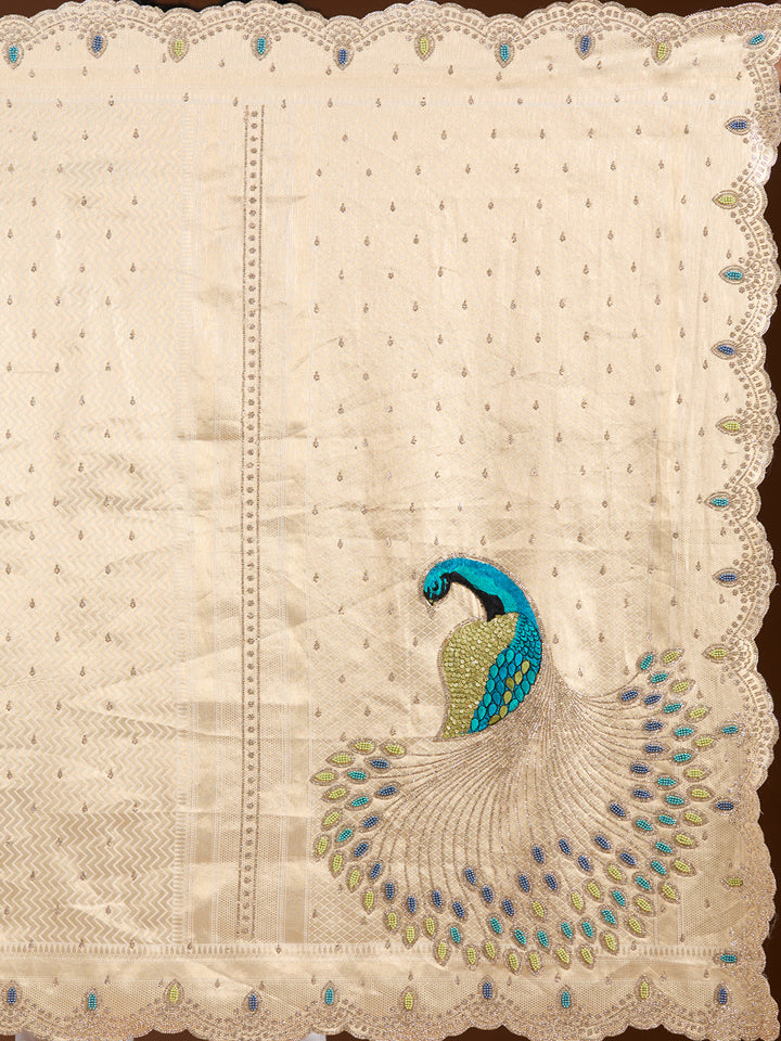 Gold Stonework (Gold) Silk Saree