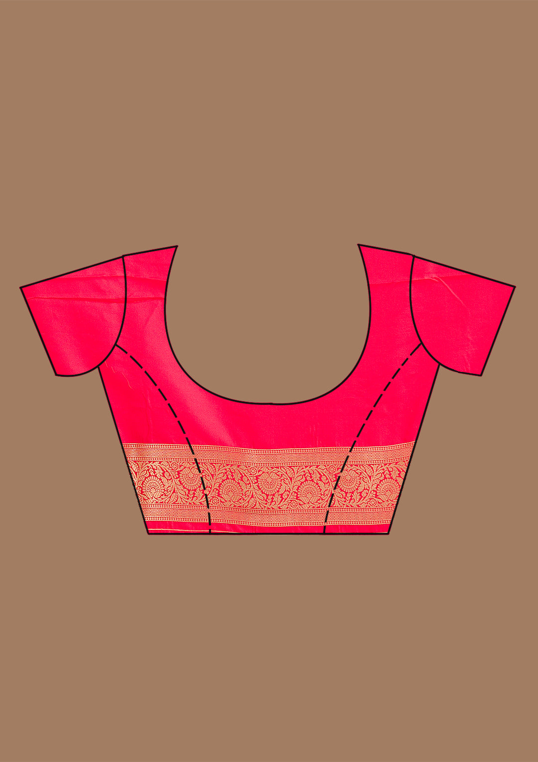 Red Zariwork Art Silk Saree