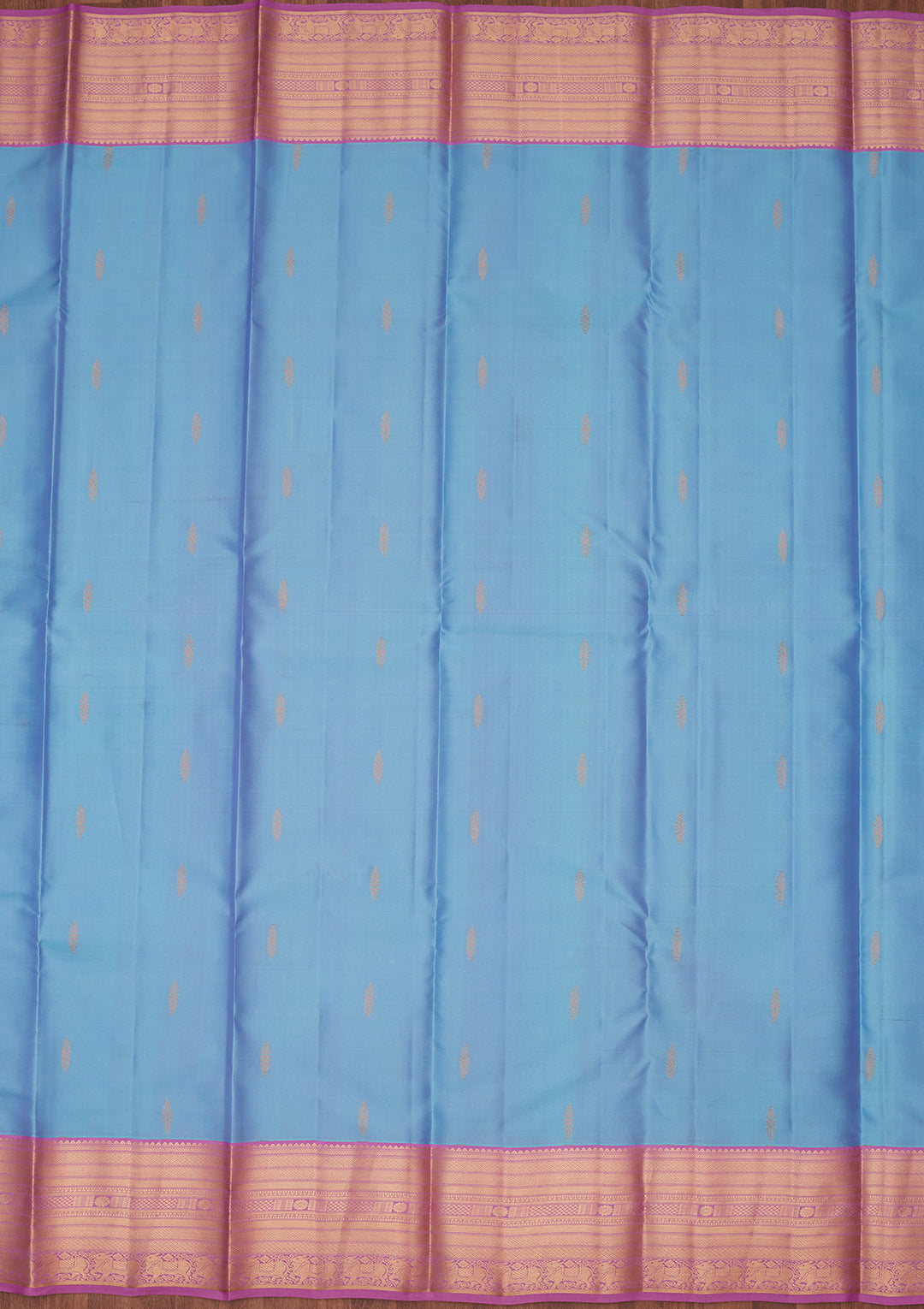 Blue Zariwork Pure Silk Saree