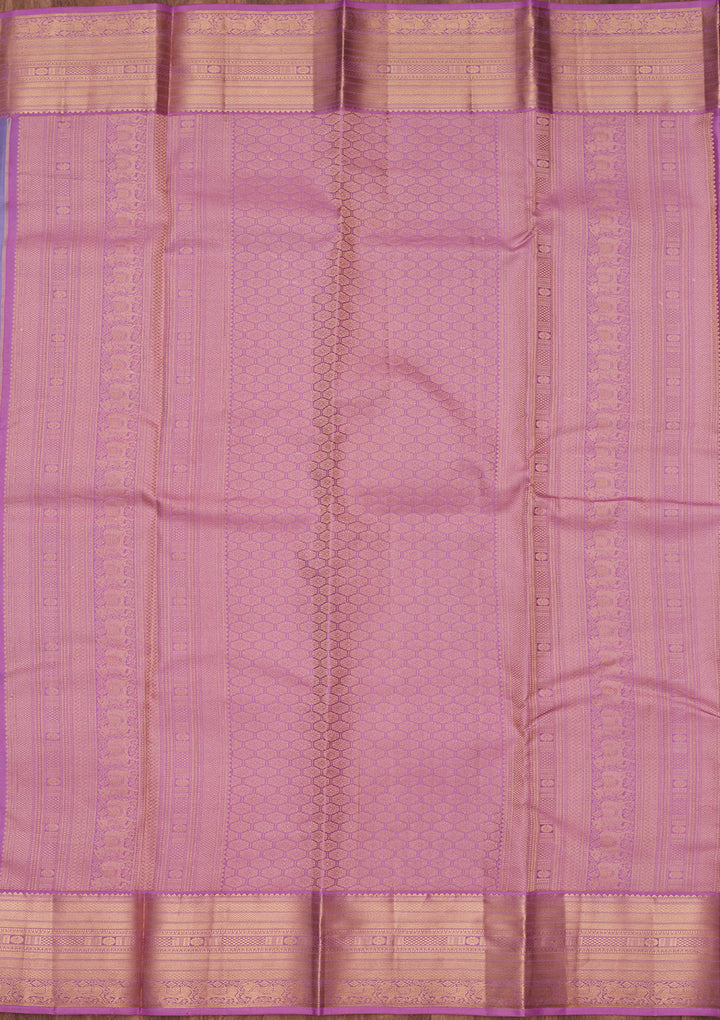 Turquoise Blue Zariwork Pure Silk Saree