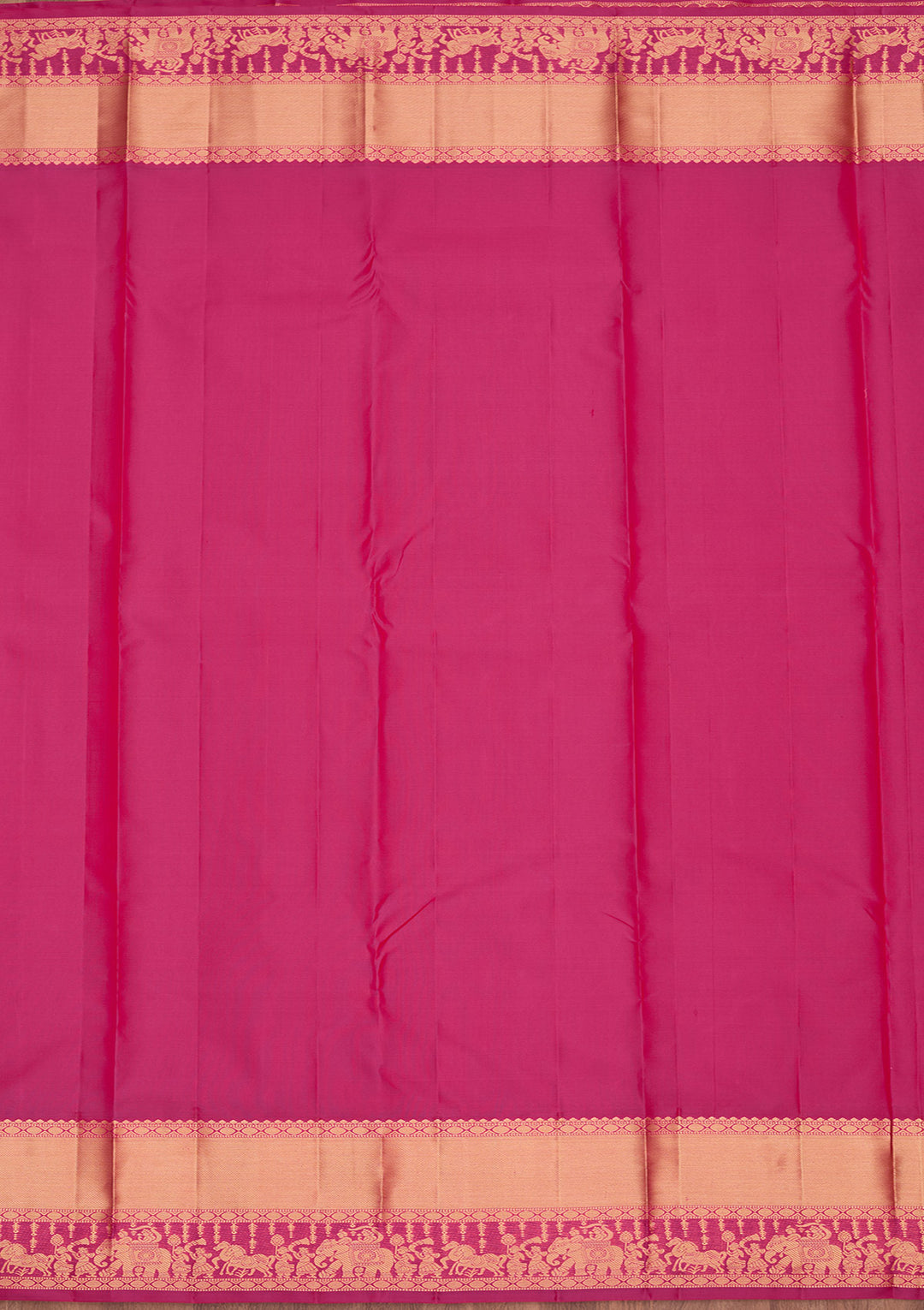 Rani Pink Zariwork Silk Saree