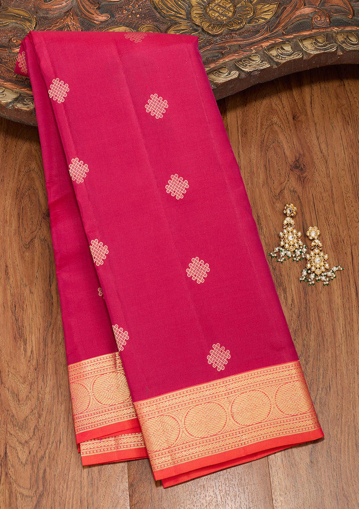 Pink Zariwork Silk Saree