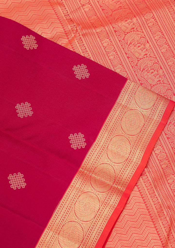 Pink Zariwork Silk Saree