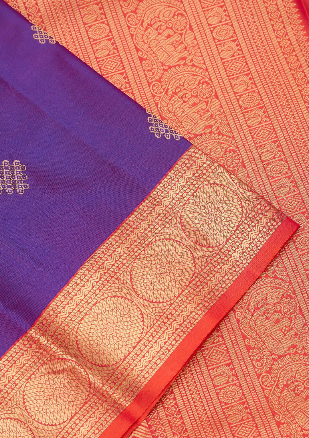 Purple Zariwork Silk Saree