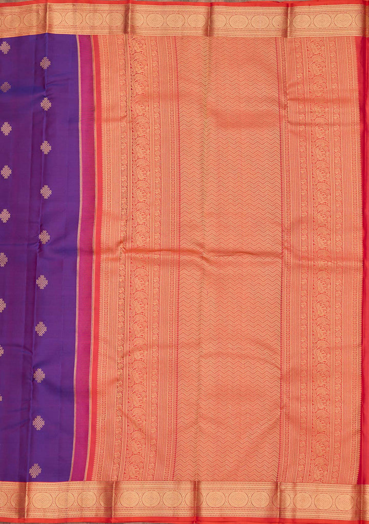 Purple Zariwork Silk Saree