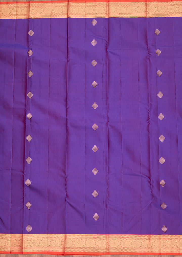 Purple Zariwork Silk Saree