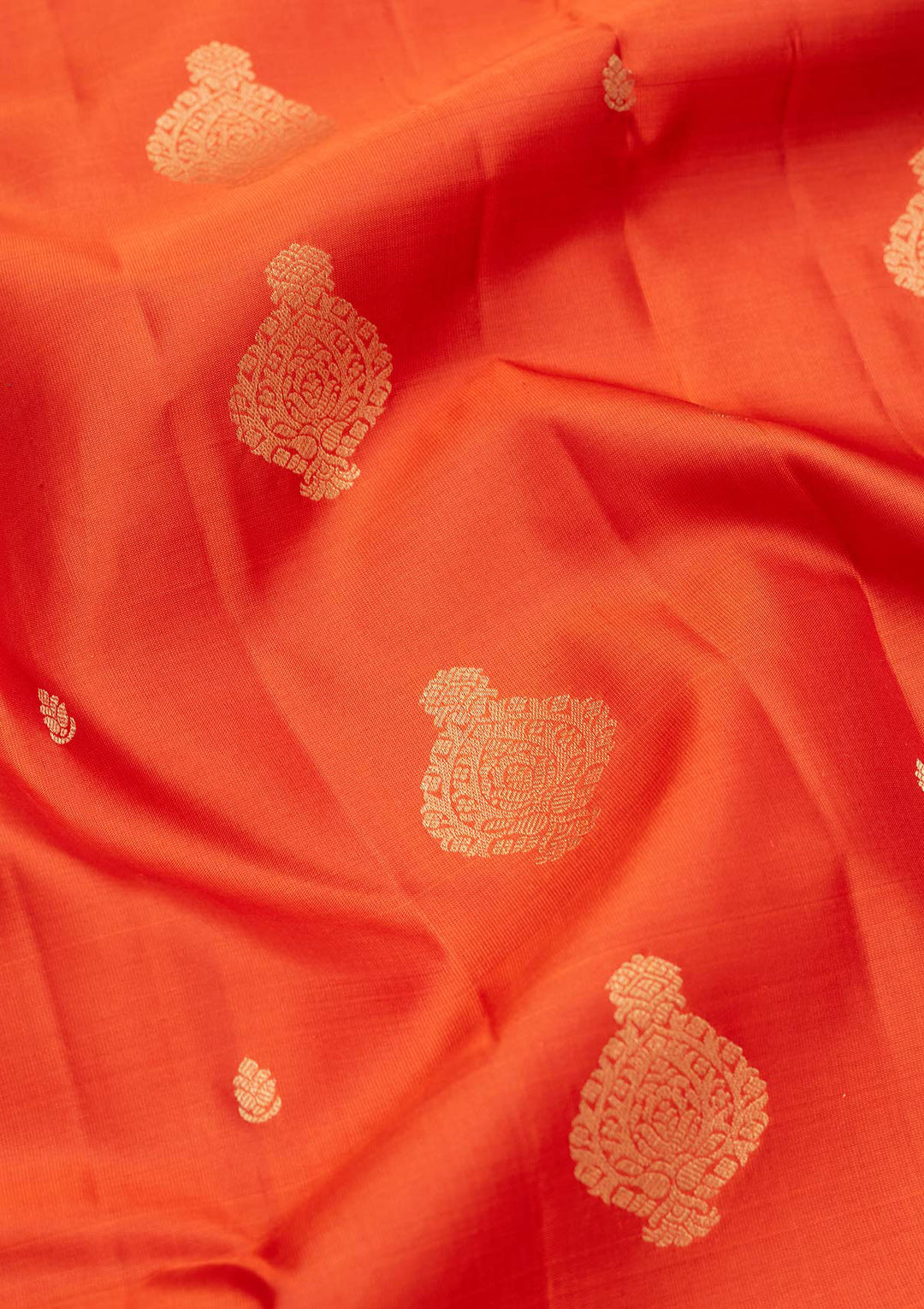 Orange Zariwork Pure Silk Saree