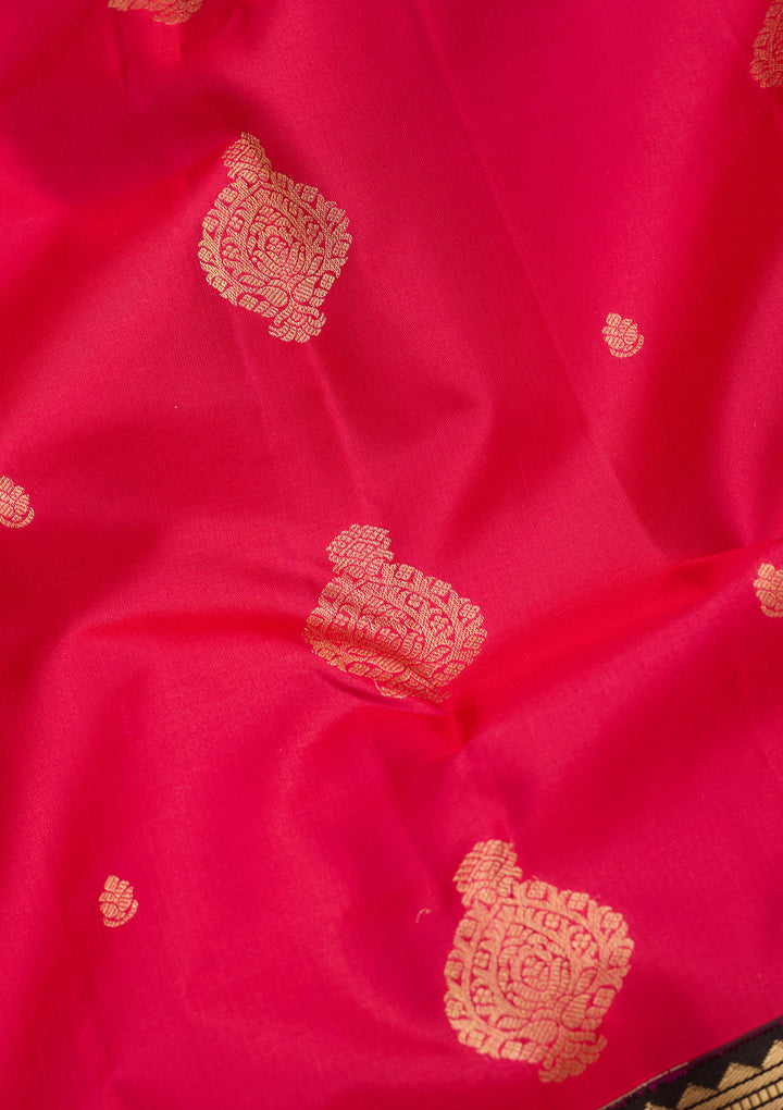 Pink Zariwork Pure Silk Saree