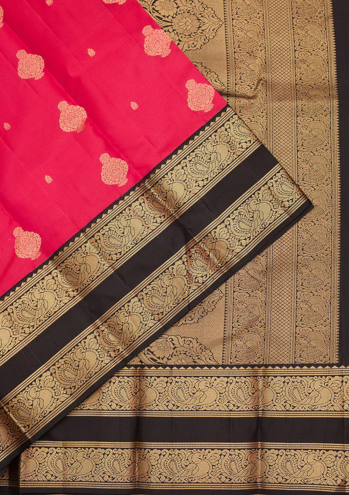 Pink Zariwork Pure Silk Saree