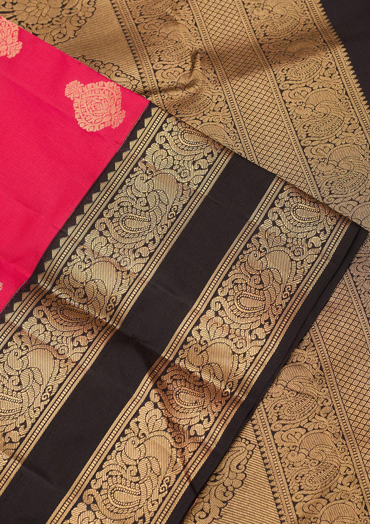 Pink Zariwork Pure Silk Saree