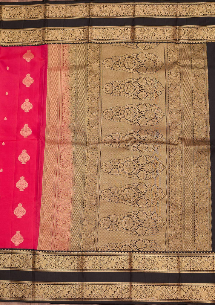 Pink Zariwork Pure Silk Saree