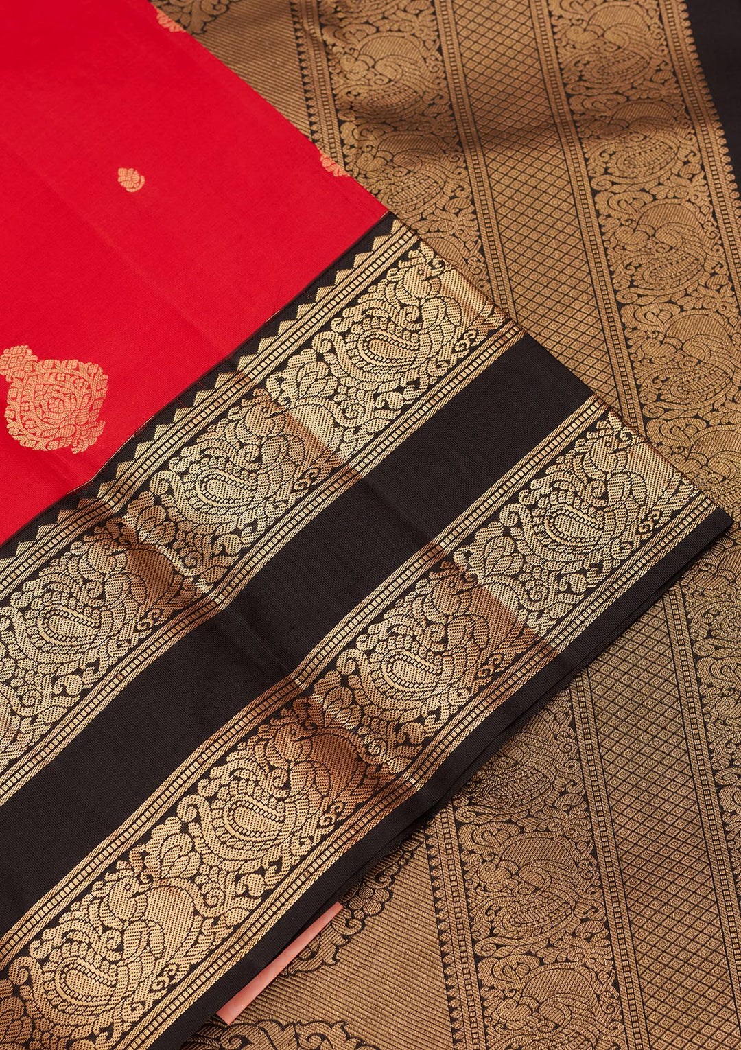 Red Zariwork Pure Silk Saree