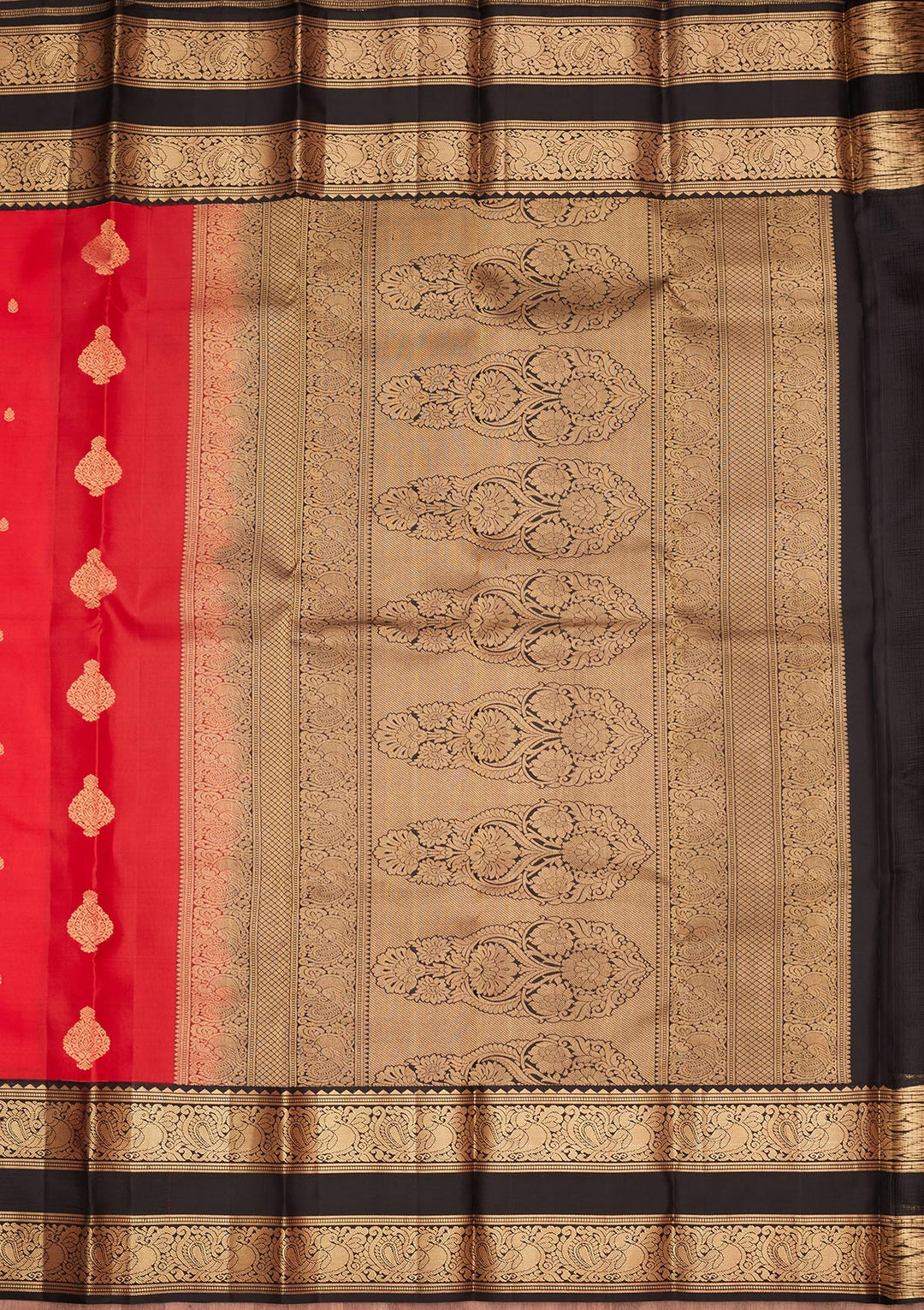 Red Zariwork Pure Silk Saree