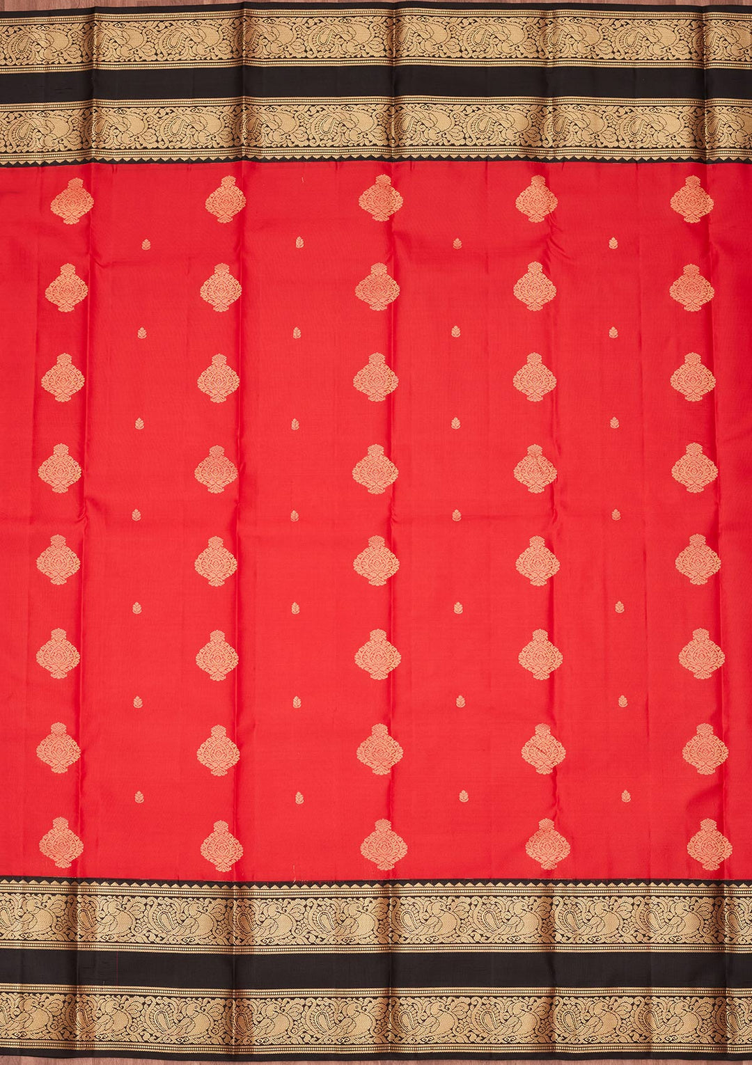 Red Zariwork Pure Silk Saree