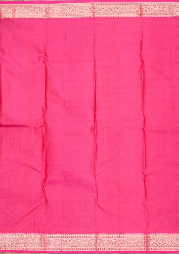 Turquoise Blue Zariwork Pure Silk Saree