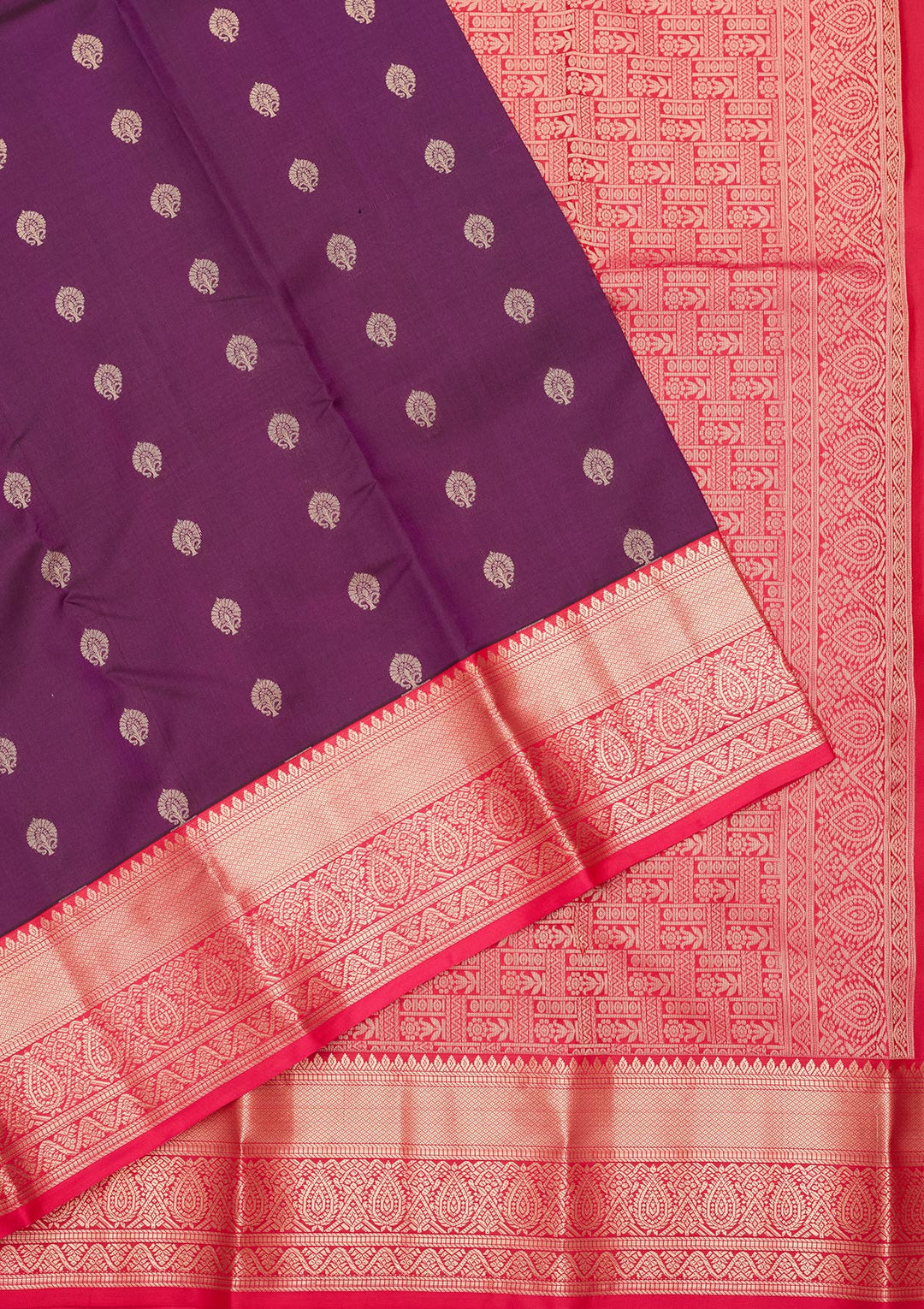 Purple Zariwork Pure Silk Saree