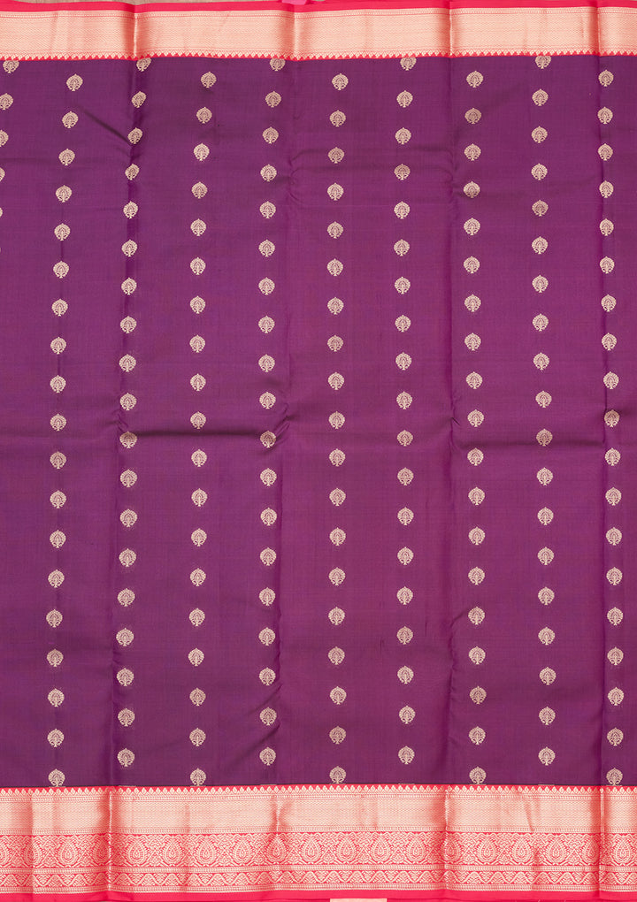 Purple Zariwork Pure Silk Saree