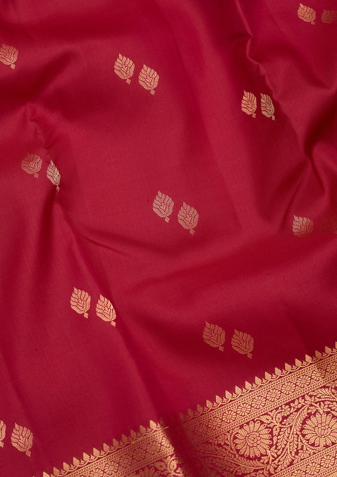 Rani Pink Zariwork Pure Silk Saree