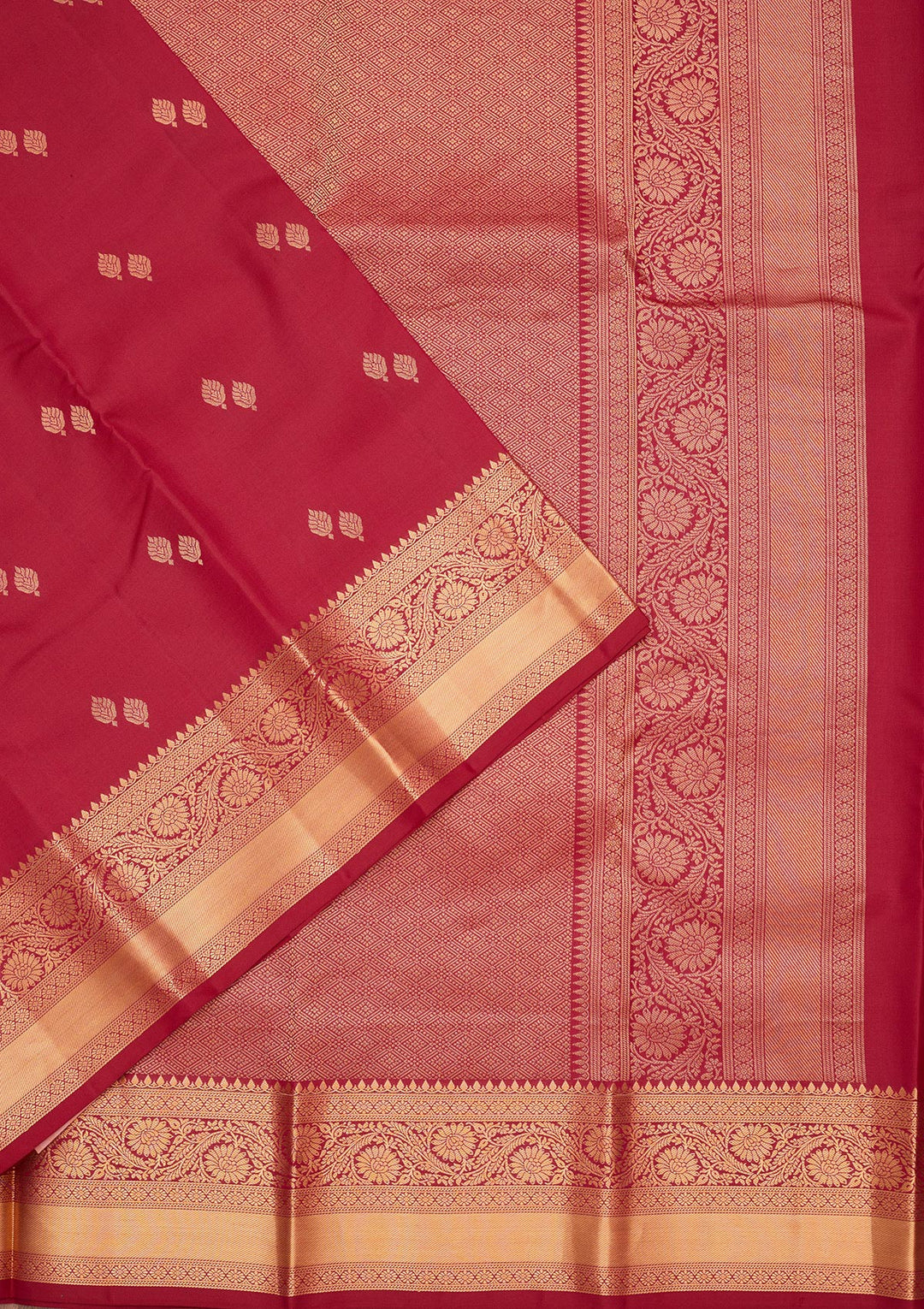 Rani Pink Zariwork Pure Silk Saree