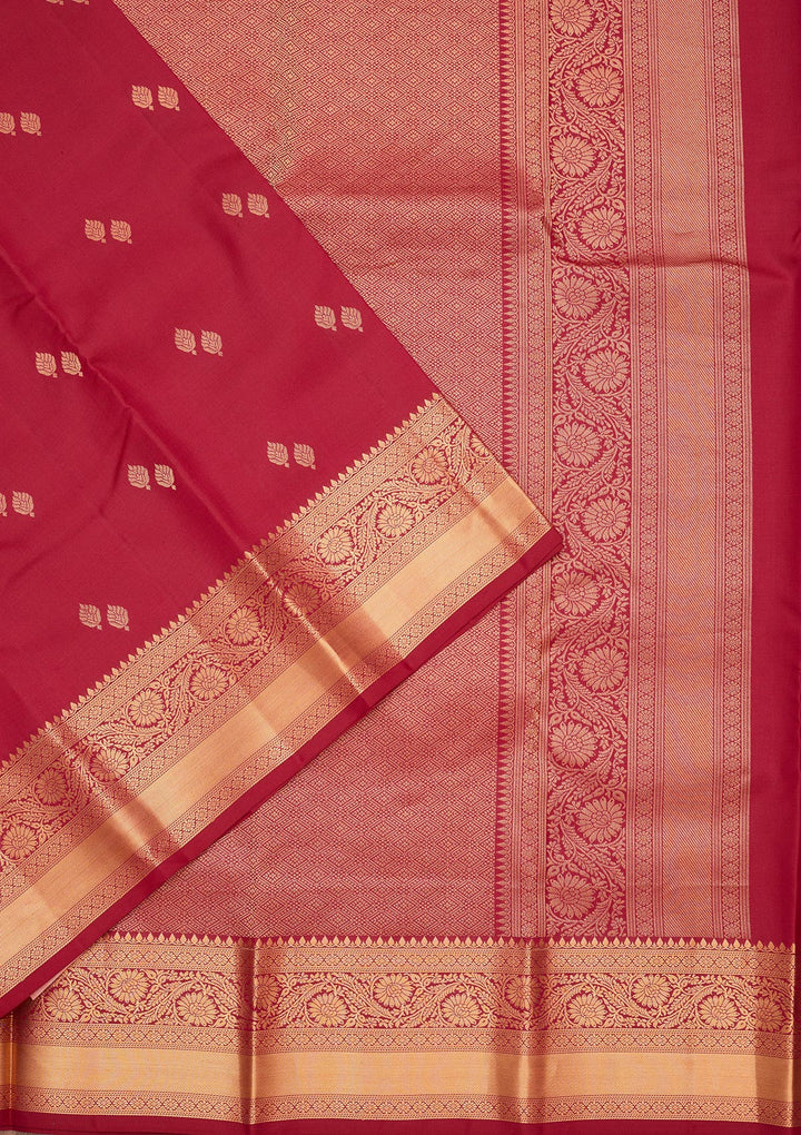 Rani Pink Zariwork Pure Silk Saree