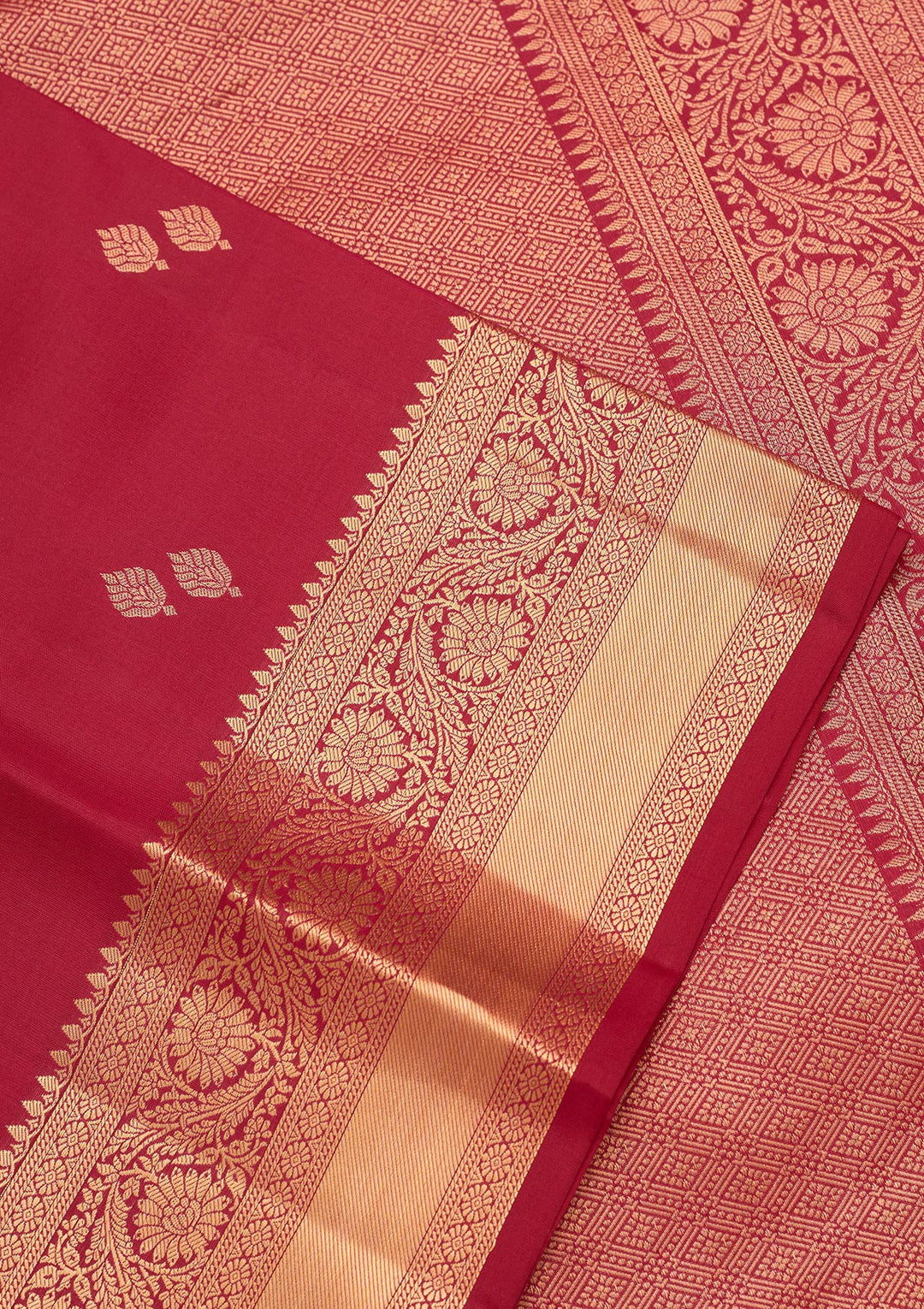 Rani Pink Zariwork Pure Silk Saree