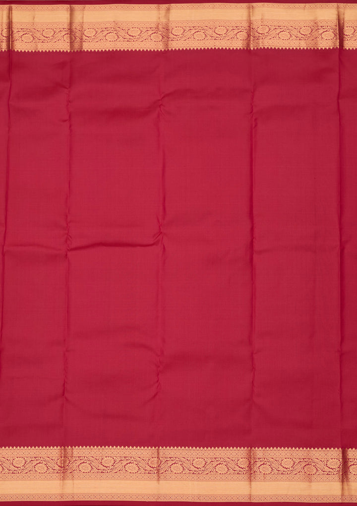 Rani Pink Zariwork Pure Silk Saree