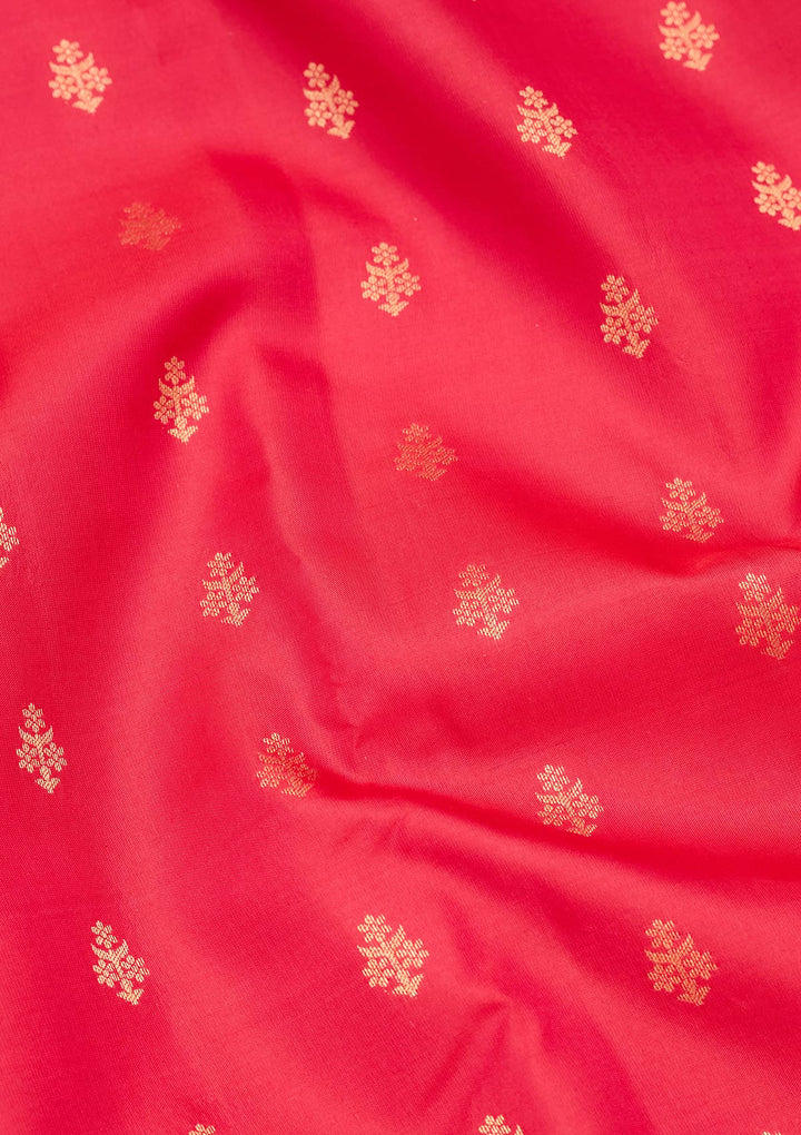 Rani Pink Zariwork Pure Silk Saree