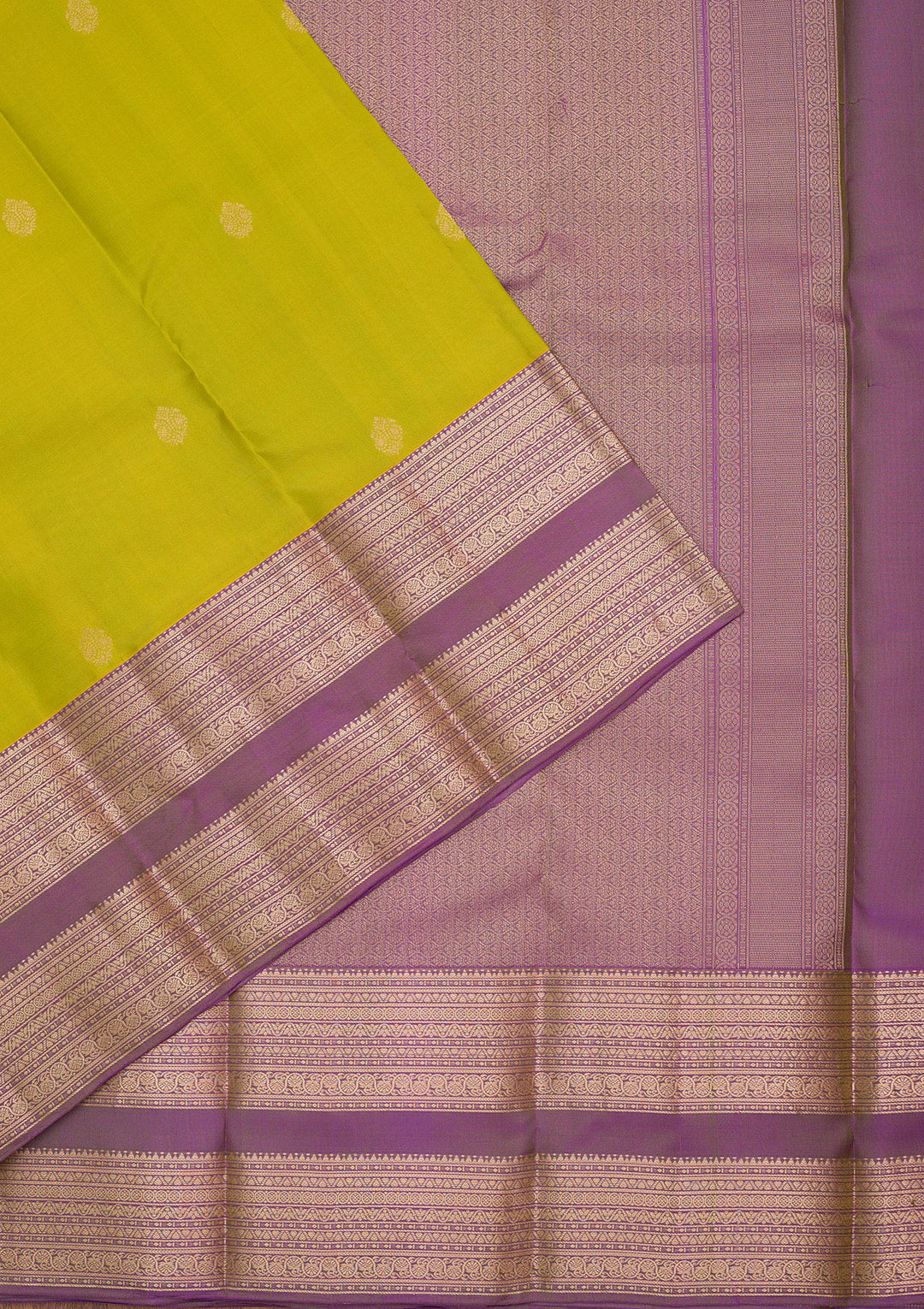 Parrot Green Zariwork Pure Silk Saree
