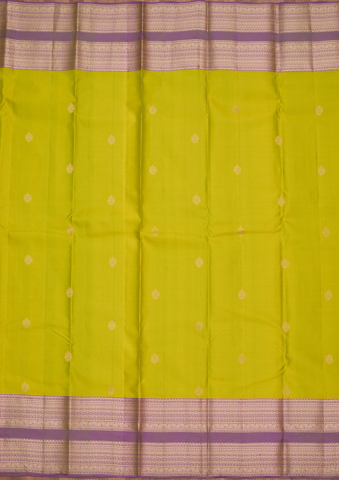 Parrot Green Zariwork Pure Silk Saree