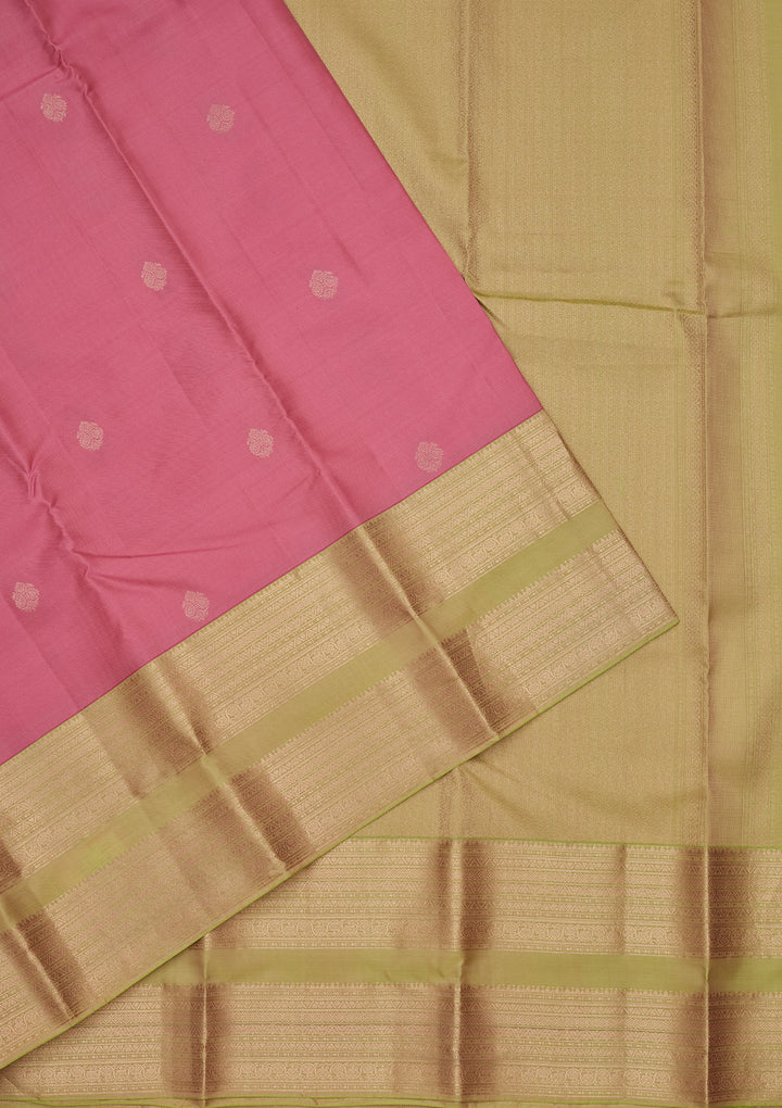 Pink Zariwork Pure Silk Saree
