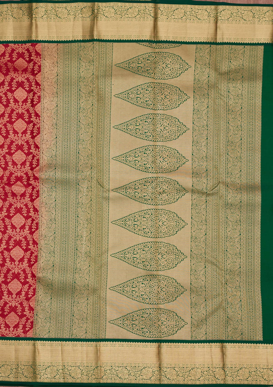 Maroon Zariwork Pure Silk Saree
