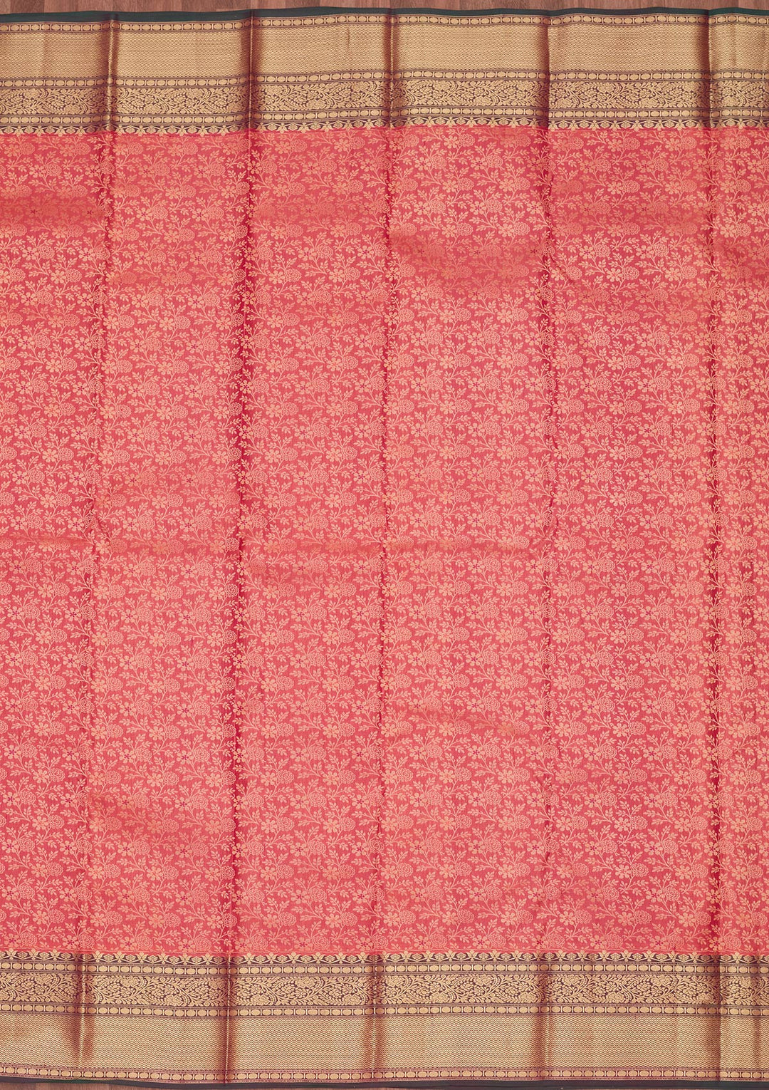 Onion Pink Zariwork Pure Silk Saree