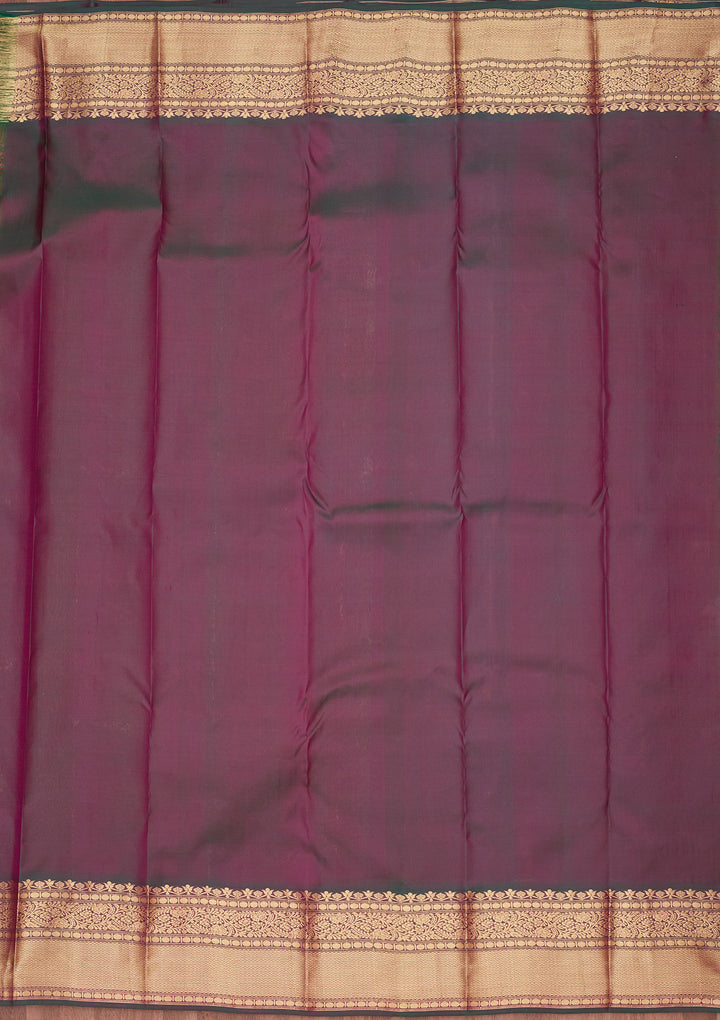 Onion Pink Zariwork Pure Silk Saree