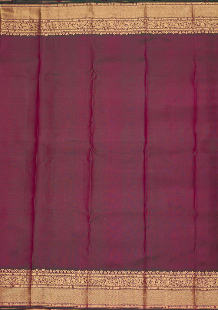 Rani Pink Zariwork Pure Silk Saree