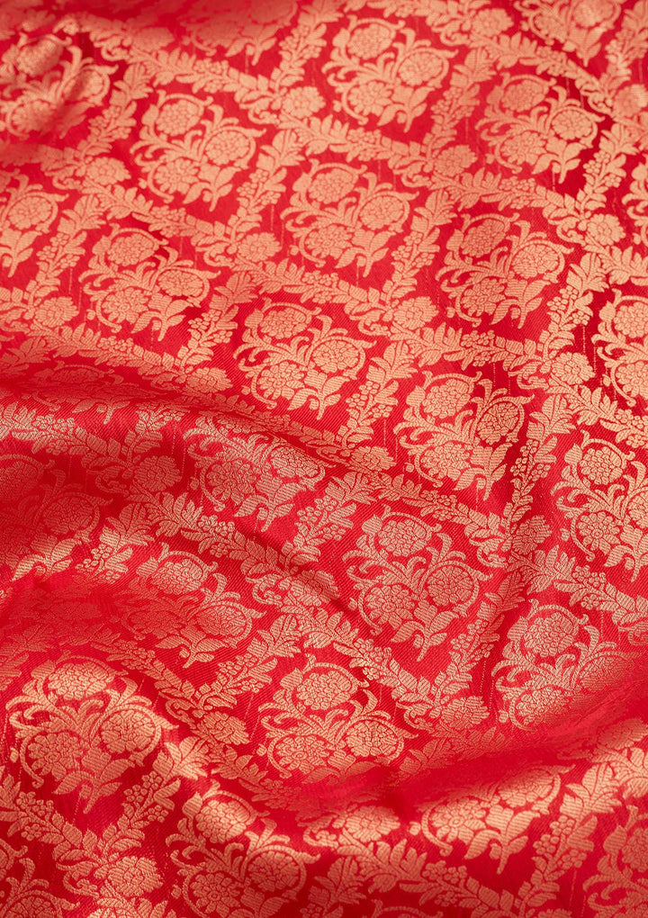 Red Zariwork Pure Silk Saree