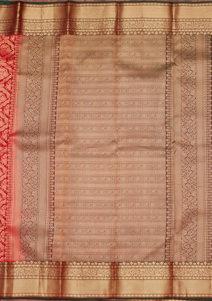 Red Zariwork Pure Silk Saree