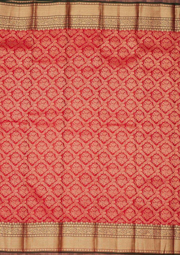 Red Zariwork Pure Silk Saree